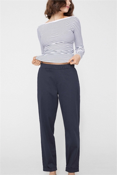 Брюки-сигареты из габардина артикул 156255133