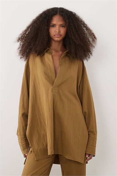 Свободная рубашка-оверсайз co-ord артикул 156174061