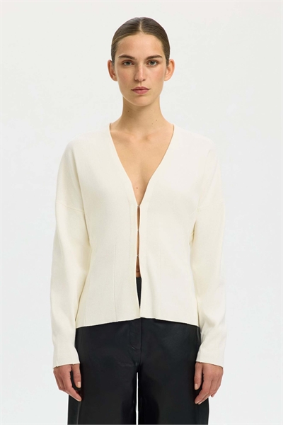 Кардиган цвета «белая цапля» артикул 156533989
