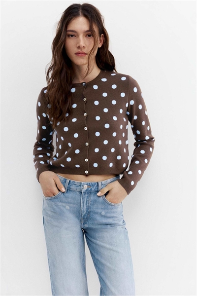 Куртка в горошек артикул 156379796