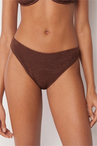 Бюстгальтер с волнистым принтом кофейно-коричневого цвета артикул 156518084