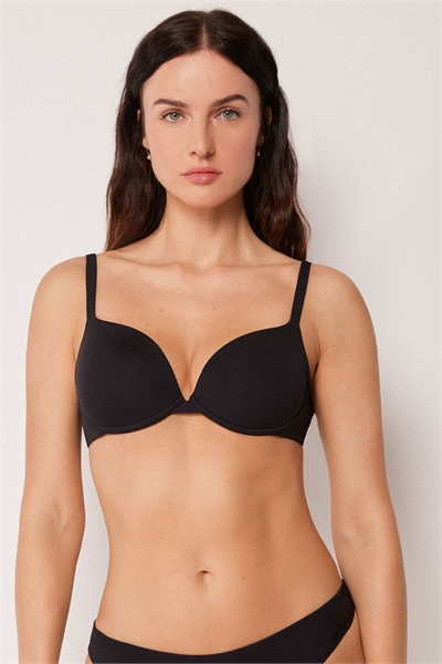 Бюстгальтер-пуш-ап для бикини премиум-класса черного цвета артикул 156518250