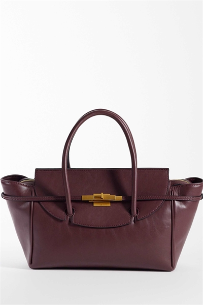 Сумка-тоут с ремнем и металлической ручкой артикул 154640083