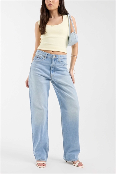 Джинсы Layla с высокой посадкой и зауженным прямым кроем светло-голубого оттенка артикул 154159542