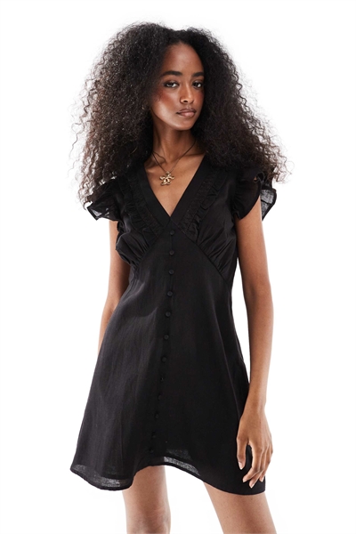 Платье с оборками, связанными крючком артикул 147083035