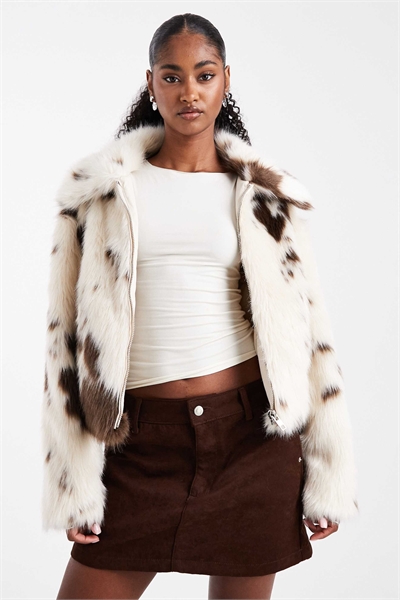 Куртка-бомбер с воротником из искусственного меха артикул 143260995