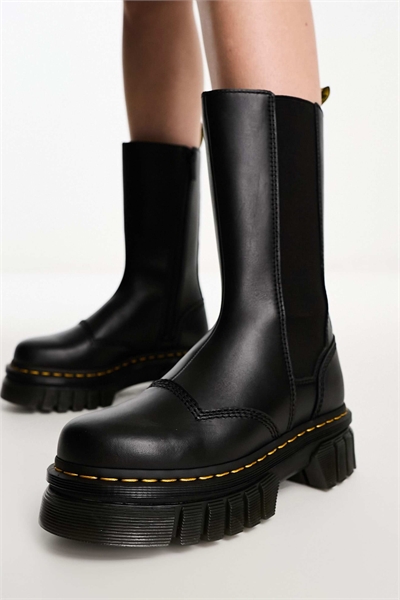 Высокие ботинки Audrick Chelsea из чёрной кожи наппа артикул 132686649