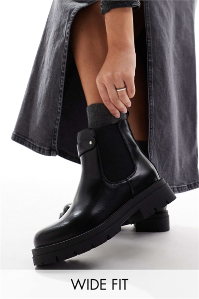 Массивные ботинки-челси черного цвета артикул 135872072