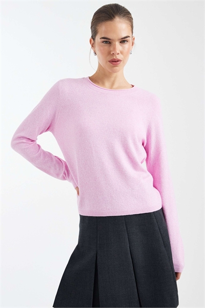 Трикотажный топ с круглым вырезом артикул 152906699