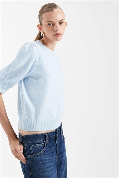 Трикотажный топ с короткими рукавами артикул 152350992