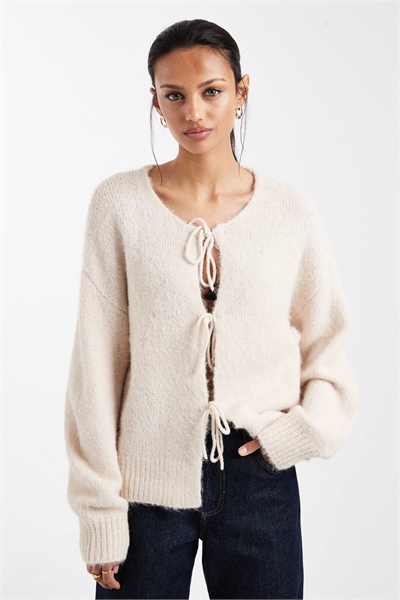 Кардиган с завязками спереди артикул 147763042