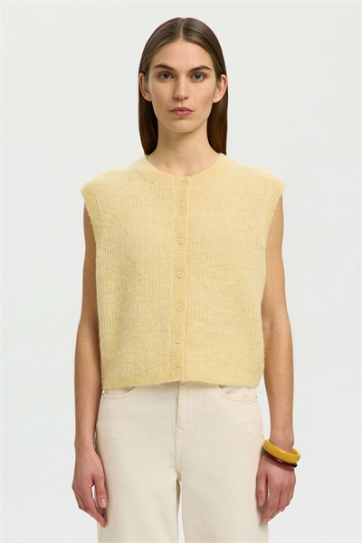 Вязаный жилет из итальянской соломы артикул 155980021