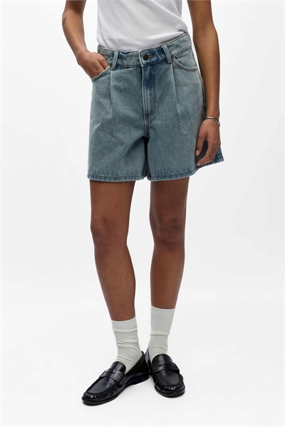 Шорты из светло-синего денима артикул 156304295