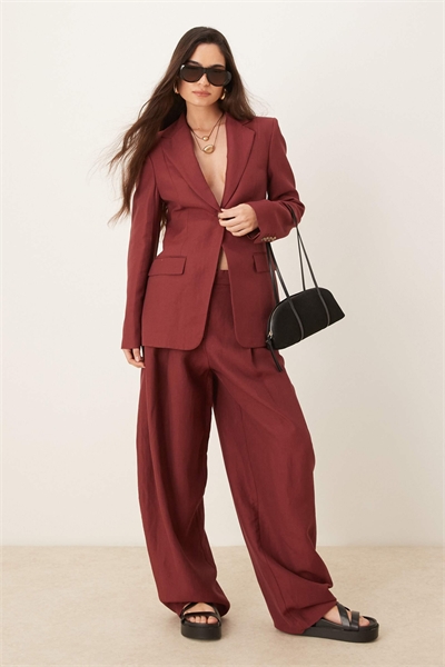 Блейзер свободного кроя из смешанного льна co-ord артикул 147146644