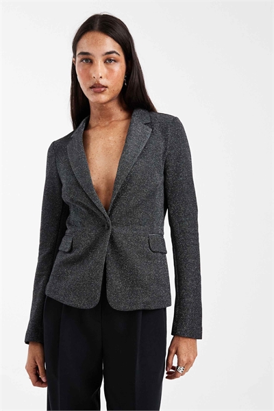 Облегающий блейзер из эластичной ткани с блестками артикул 150775597