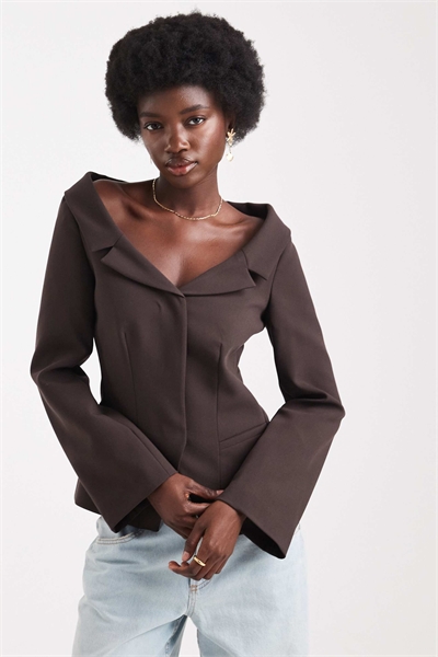 Блейзер с открытыми плечами, сшитый на заказ артикул 149153467