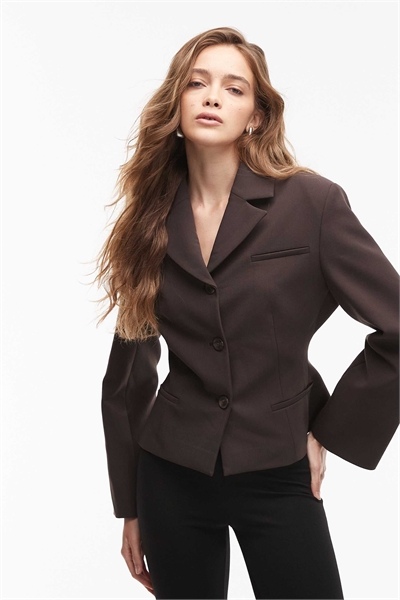 Блейзер с зауженной линией талии артикул 149438742