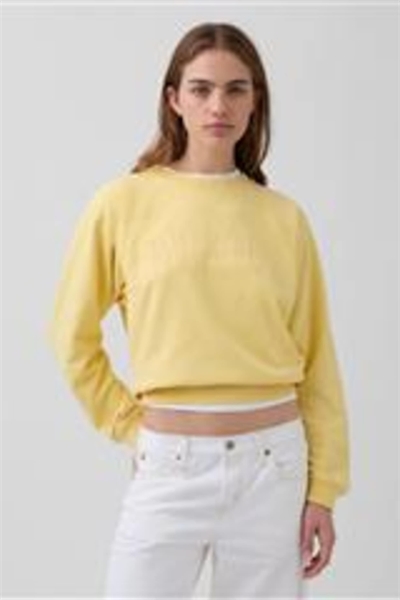 Толстовка с логотипом Colliigate маслянисто-желтого цвета артикул 155313828