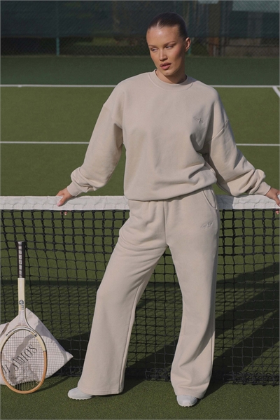 Оверсайз-свитшот с вышивкой, цвет «камень» артикул 155975253