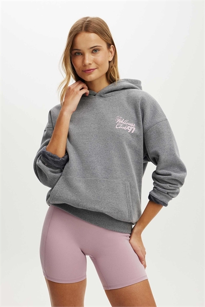 Мягкая толстовка премиум-класса с принтом, серого цвета артикул 156272380