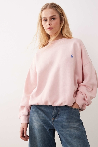 Трикотажная толстовка с полузастежкой-молнией розового цвета артикул 152897655