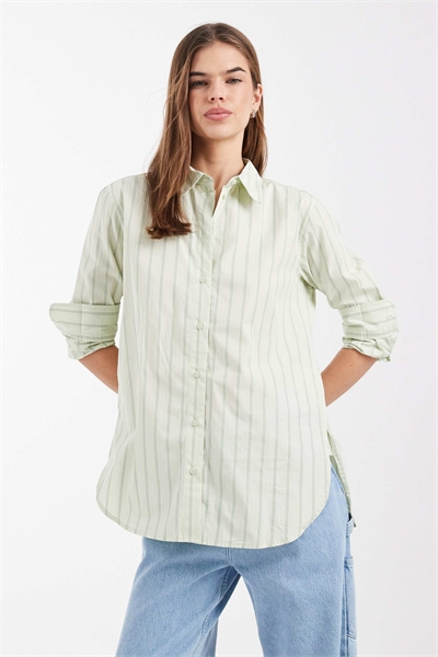 Рубашка из хлопка оксфорд свободного кроя артикул 153084272