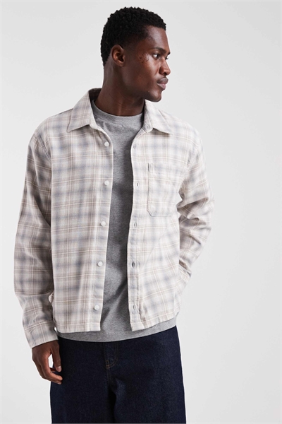 Рубашка в клетку с длинными рукавами артикул 154149895