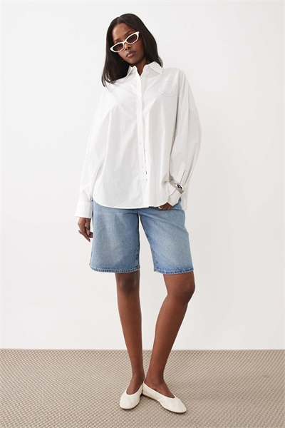 Рубашка Edafne белого цвета артикул 153663101