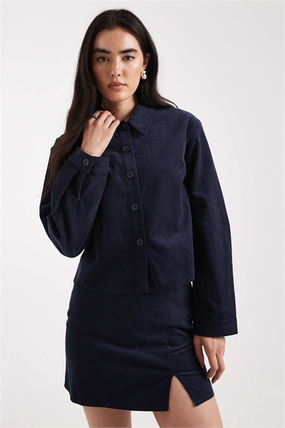 Рубашка из вельвета с укороченным кроем co-ord артикул 149384315