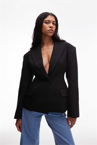 Блейзер с зауженной талией артикул 148893321