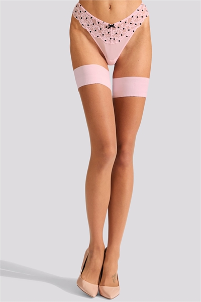 Чулки на резинке с гладкой верхней частью артикул 155164260