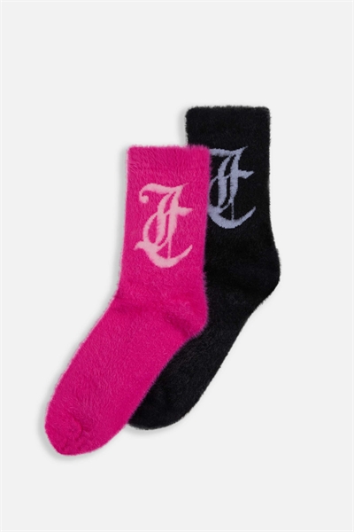 Пушистые носки розового цвета артикул 151306164