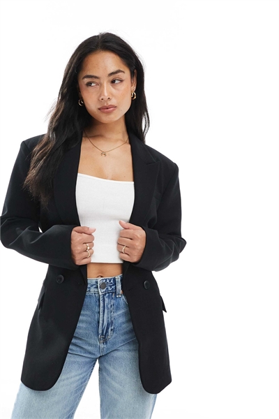 Блейзер с завязкой на талии, черный артикул 149153580