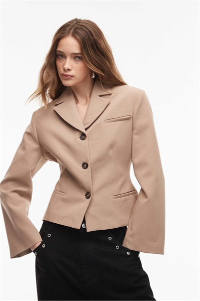 Блейзер с зауженной линией талии артикул 149438513