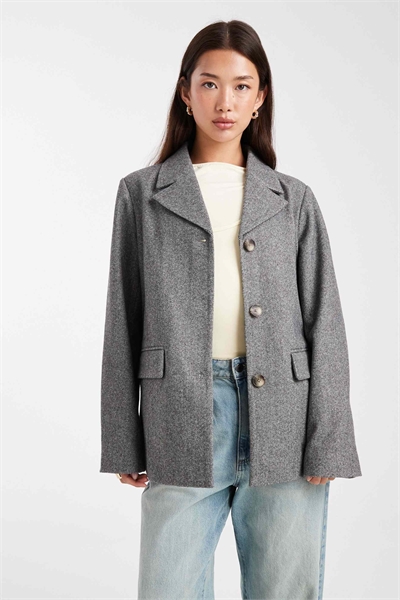 Блейзер свободного кроя с фактурной поверхностью артикул 149965282