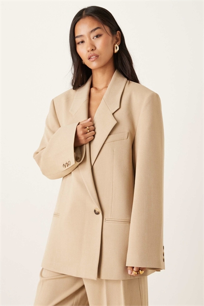 Блейзер свободного кроя с фактурной поверхностью артикул 150049476