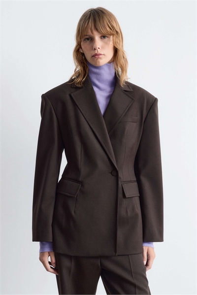 Шерстяной двубортный блейзер артикул 150205042