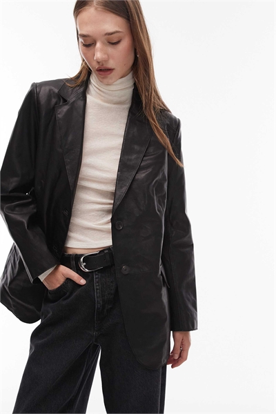 Кожаный блейзер Arna артикул 150231960