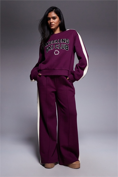 Джоггеры Weekend Collective из плотной ткани с прямыми брючинами и принтом в стиле лыжного клуба co-ord артикул 148857313