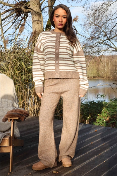 Пушистые трикотажные брюки Luci артикул 155061807