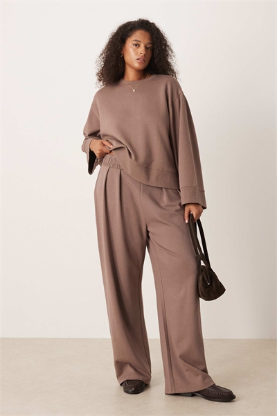 ASOS DESIGN Curve: брюки из интерлока с очень широкими брючинами артикул 150345507