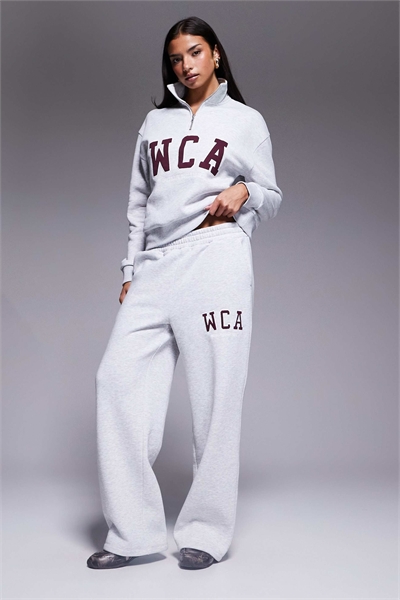 Штаны-джоггеры с широкими брючинами от Weekend Collective и толстовка в стиле «варсити» co-ord артикул 151023164