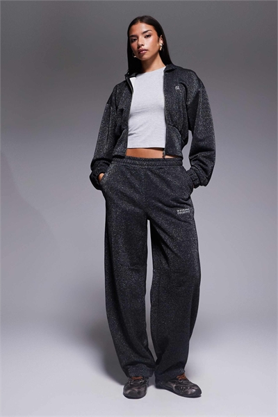 Штаны-джоггеры Weekend Collective с застежкой-молнией и широкими брючинами, с металлической нитью co-ord артикул 151451280