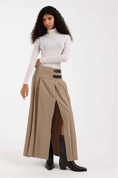 Макси-юбка в складку артикул 155312053