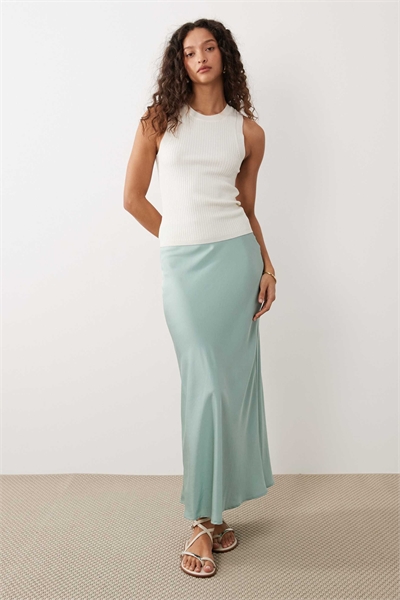 Атласная юбка макси артикул 152834410