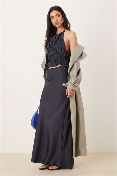 Атласная юбка средней длины Ravello co-ord артикул 152671870