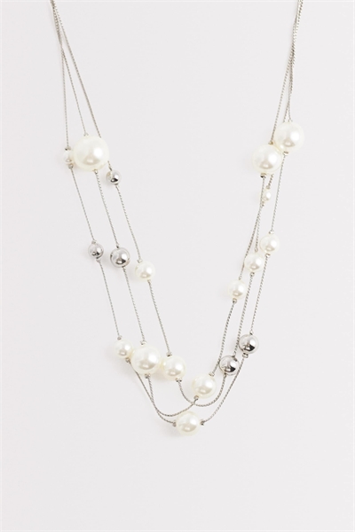 ASOS DESIGN Curve: многорядный колье с искусственными жемчужинами артикул 152119289