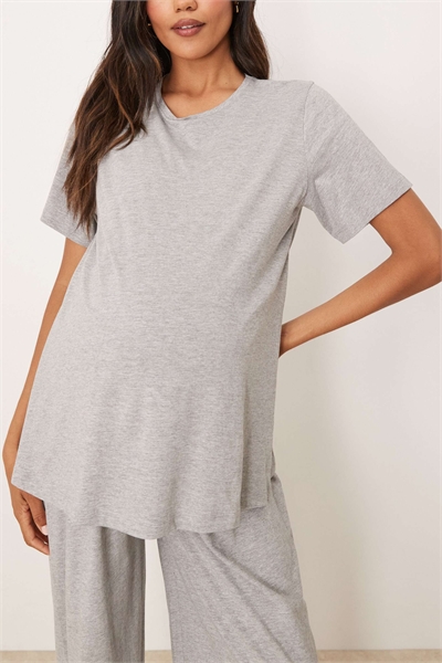 ASOS DESIGN: эксклюзивная пижама для беременных из хлопка с возможностью комбинирования, с рукавом-футляром артикул 146836006