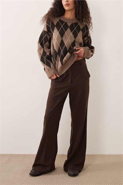 Брюки с зауженным верхом и расклешенными штанинами артикул 154004706