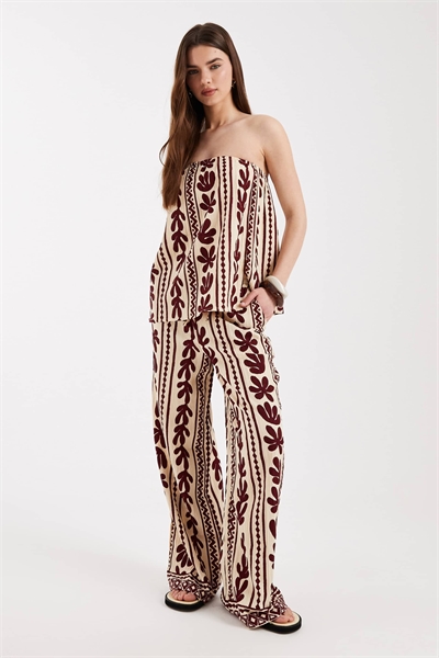 Брюки с узором co-ord артикул 152320238